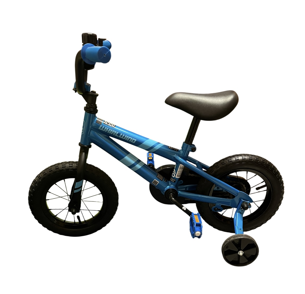 Whirlwind Blue bike with training wheels
