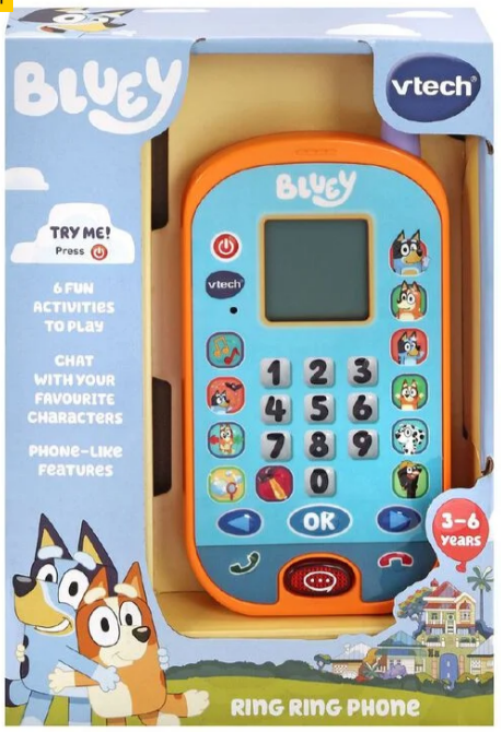 Bluey Ring ring phone