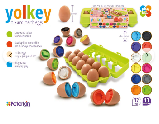 Peterkin mix and match eggs